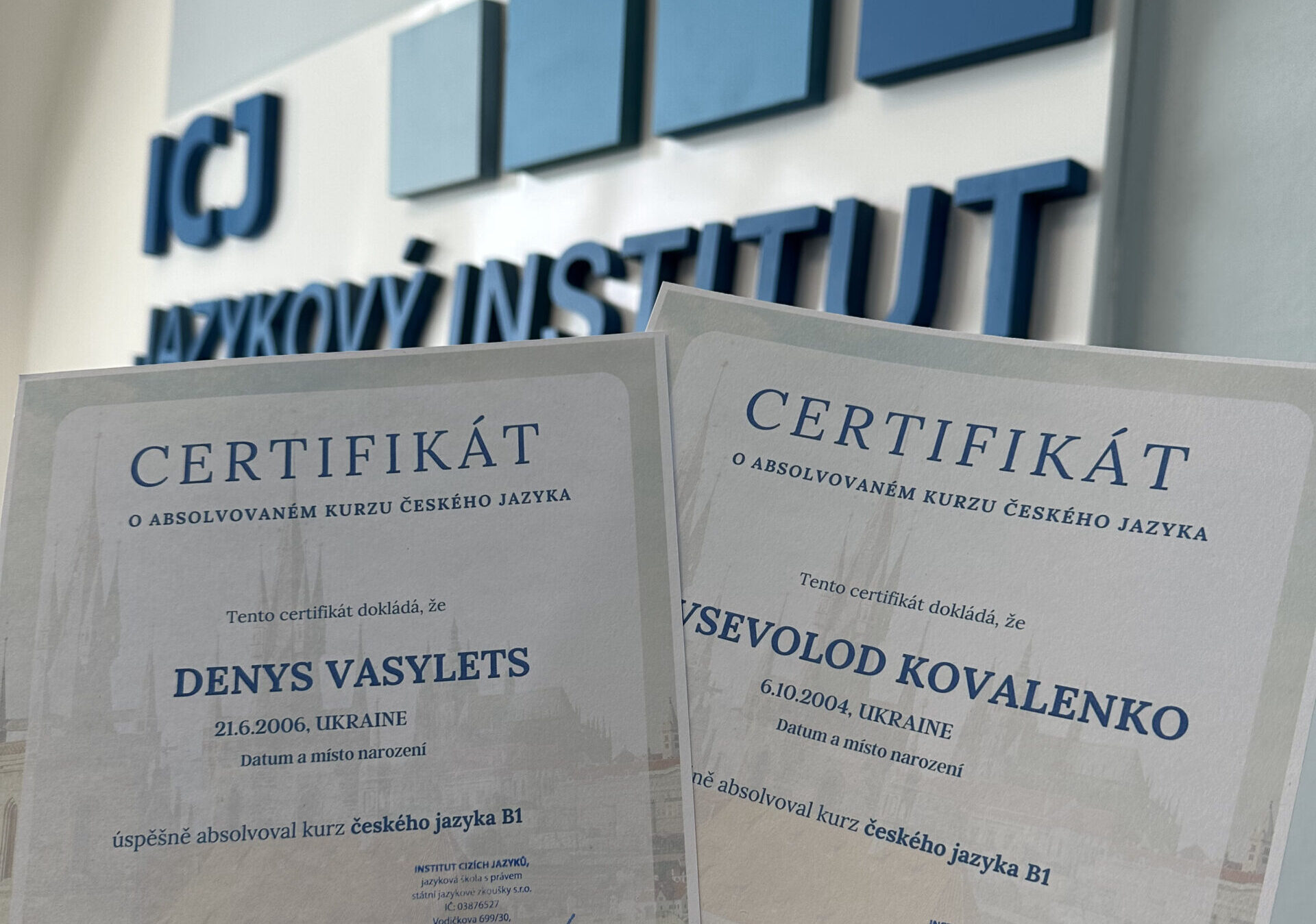 сертификаты подтверждающие уровень знания чешского