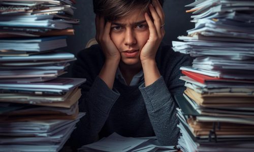 desperate-student-because-his-studies-are-expensive-surrounded-by-books-and-unpaid-school-bills-3